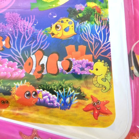 Tummy Time Water Play Mat, Baby Mat for Kids, Mermaid, Pink - Picture 9 of 11